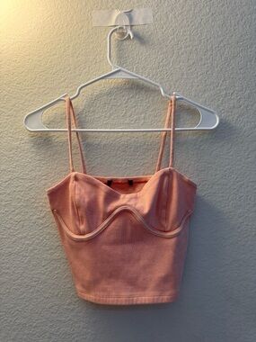 Forever 21 Women’s Bustier Crop Top Orange Size Small